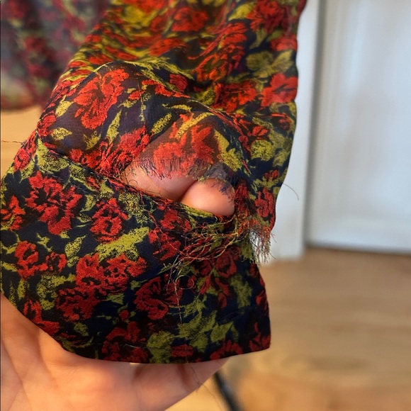 Free People Easy Rider Sheer Floral Button Down - Picture 4 of 8